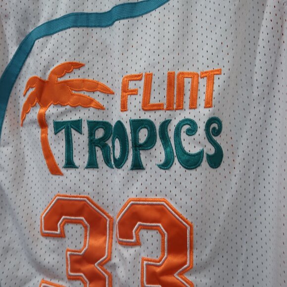 Flint Tropics Jackie Moon Basketball Jersey #33 Semi Pro Movie M - Picture 2 of 6